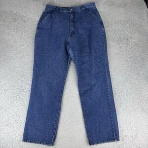 Vintage Wide Leg Relaxed Baggy SEATTLE BLUES Bareback Denim Jeans Size 18  31x28